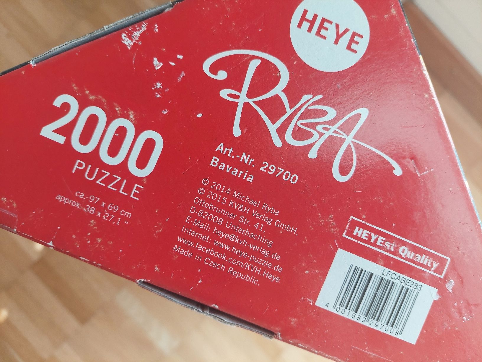 Heye Puzzle: Heye Puzzle 2000 Teile - RYBA BAVARIA – Usato da Embrach venduto da pz78 3