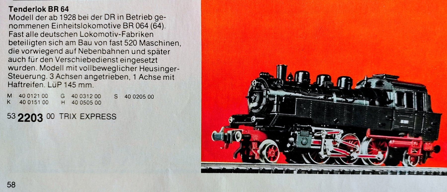 Modellini di ferrovie: Trix Express TenderDampflok der DB BR64, vom TrixExpress-Agi – Nuovo (secondo la descrizione) da Kirchberg BE venduto da RadioGerberPrivat 3
