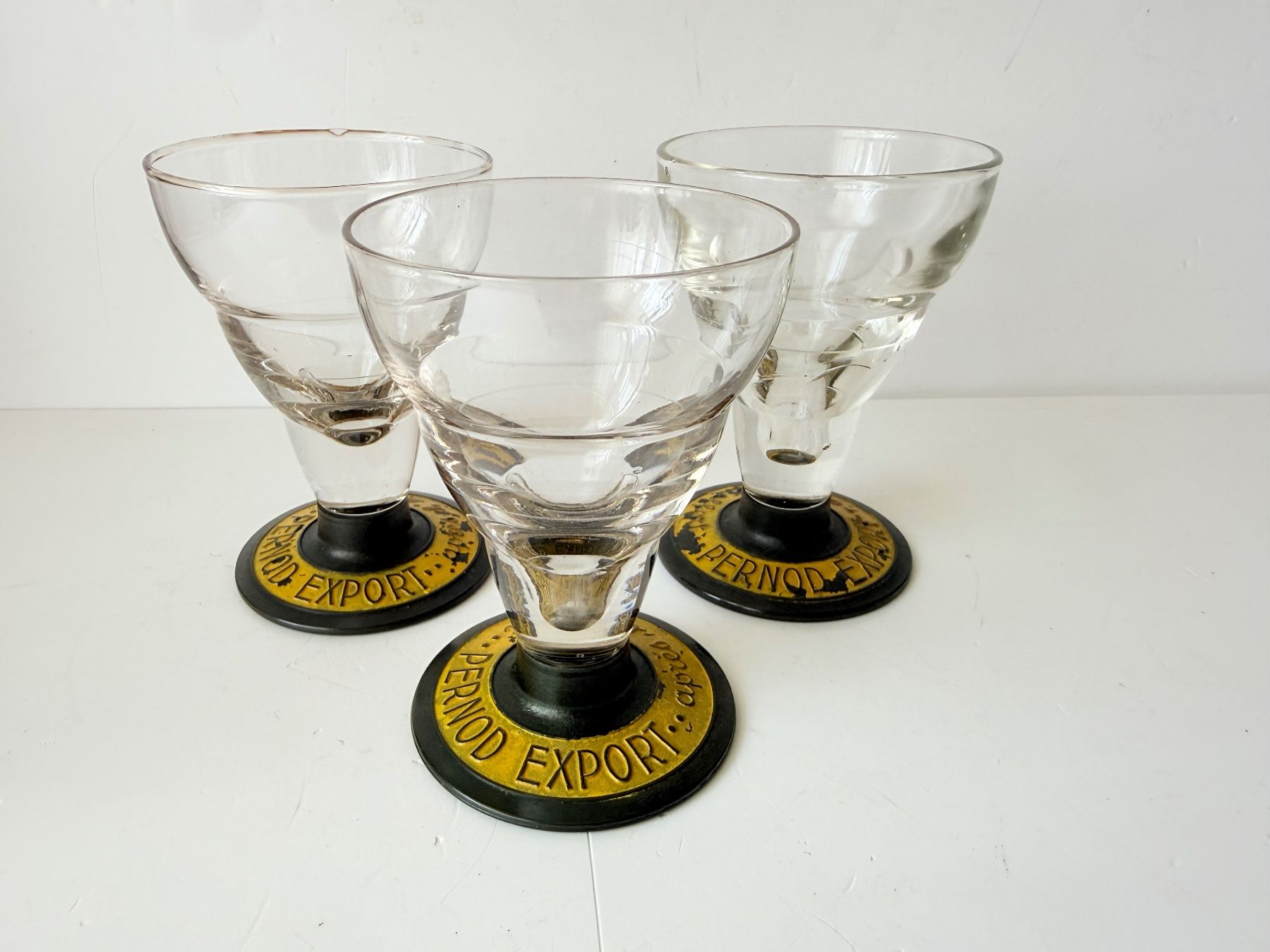 Bicchieri: Alte Pernot Export Absinth- bzw. Pastisgläser – Usato da Zwingen venduto da moje1 1
