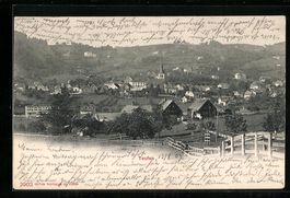 AK Teufen, Totalansicht, 1909
