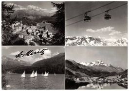 St. Moritz - 4 Bild AK