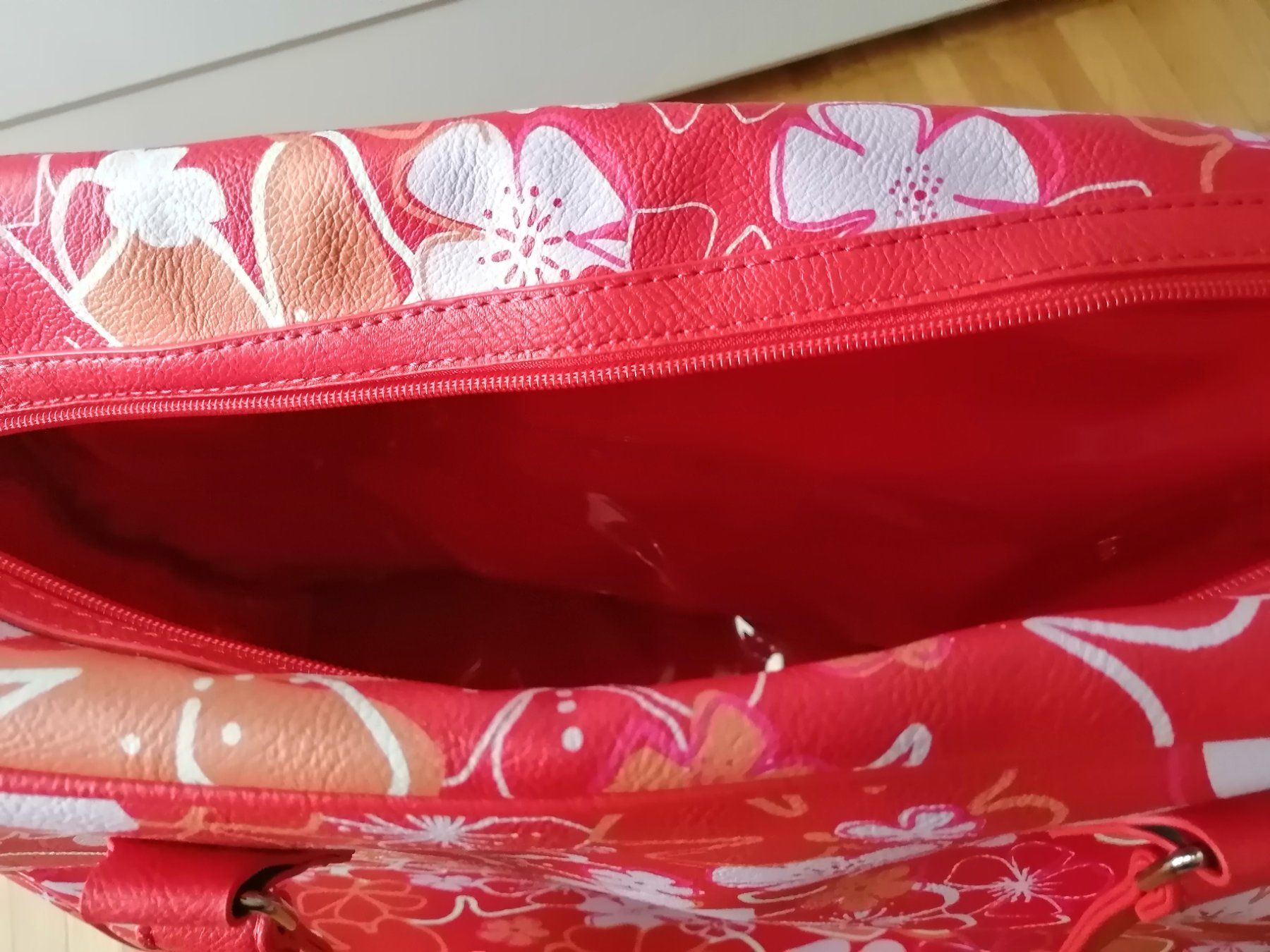 Roxy Borse da donna: ROXY Grosse Tasche Shopper Rot/ orange/ Blumen Damentasche – Usato da Uster venduto da zebralino 6