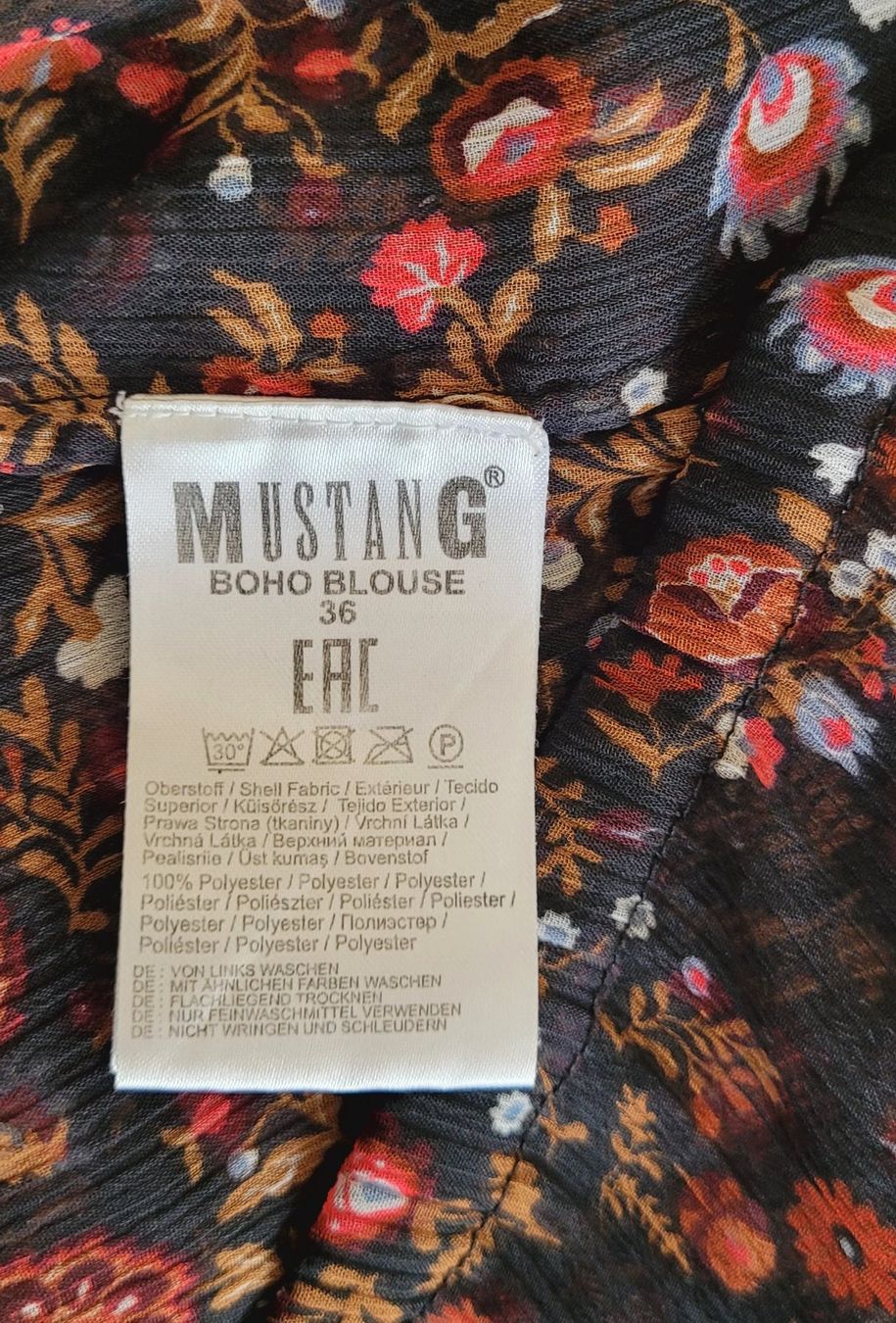 Blusen: Boho Blusen Shirt Mustang Gr. 36 bunt – Gebraucht aus Füllinsdorf von Sunnebliemli7 4