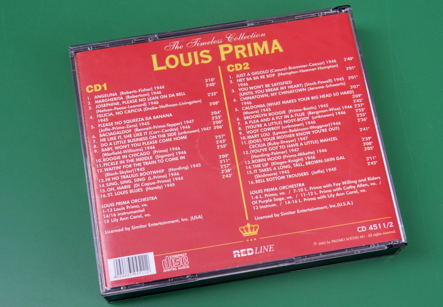 CDs: CD - Louis Prima, The Timeless Collection, 2-CDs-Box – Neu (gemäss Beschreibung) aus Frauenfeld von Danielpwiedmer 2
