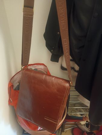 Tasche CHIARUGI Leder braun, Gebrauchtspuren Neupreis 370$