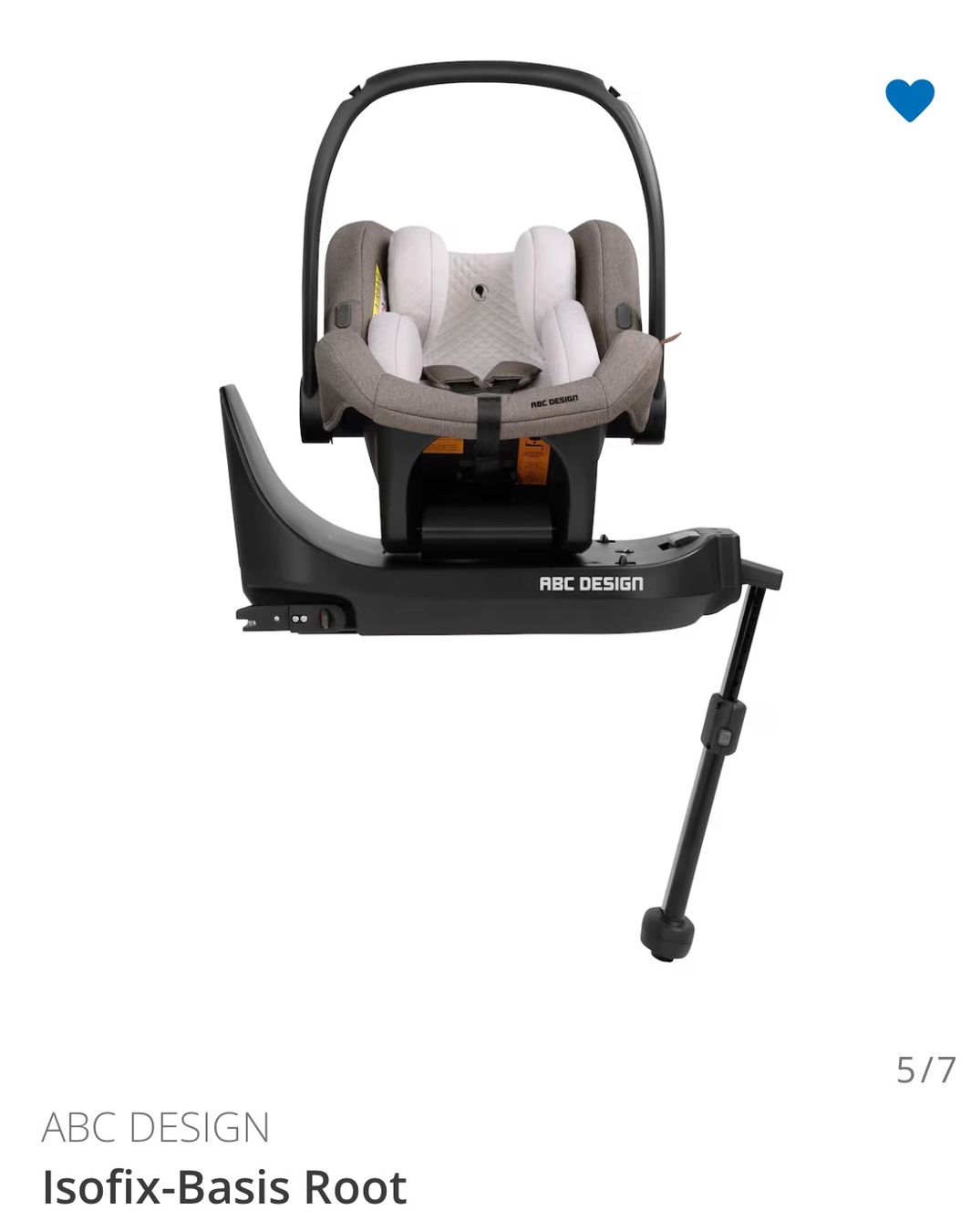 ABC Design Sièges auto: ABC Design Tulip Babyschale Teddy inkl. Isofix Base – D'occasion à Strengelbach par Lina_26 2