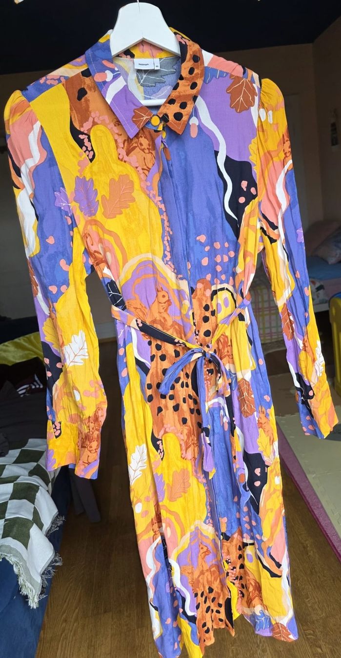 Vestiti: Nümph Kleid Bunt - Eichhörnchen & Wald Muster - Gr. 40 – Usato da Zürich venduto da ric0404 2