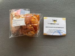 Bernstein Splitter Natur 25g mit Echtheitszertifikat