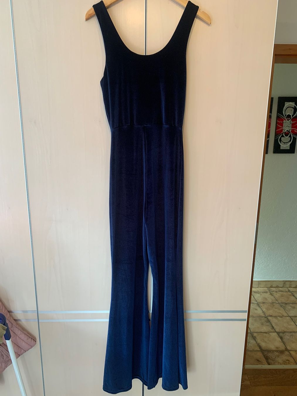 Tute: Samt Jumpsuit in dunkelblau, Gr. S – Usato da Rosshäusern venduto da MiJoDoOl 3