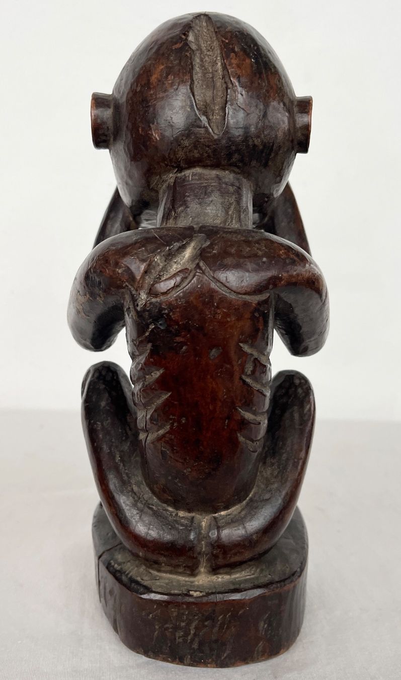Figuren: ausdrucksstarker alter Baule Affe Elfenbeinküste Höhe 26 cm – Gebraucht aus Rüthi (Rheintal) von Kunsthaus777 9