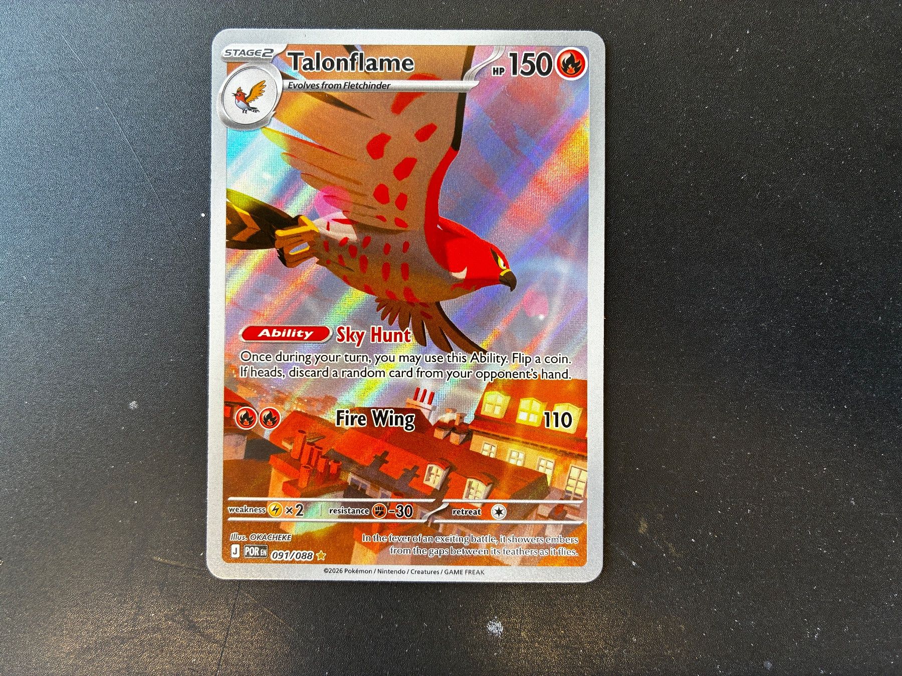 Pokémon Carte collezionabili: Talonflame - 091/088 - Perfect Order - en – Nuovo (secondo la descrizione) da Hütten venduto da yve_tf69