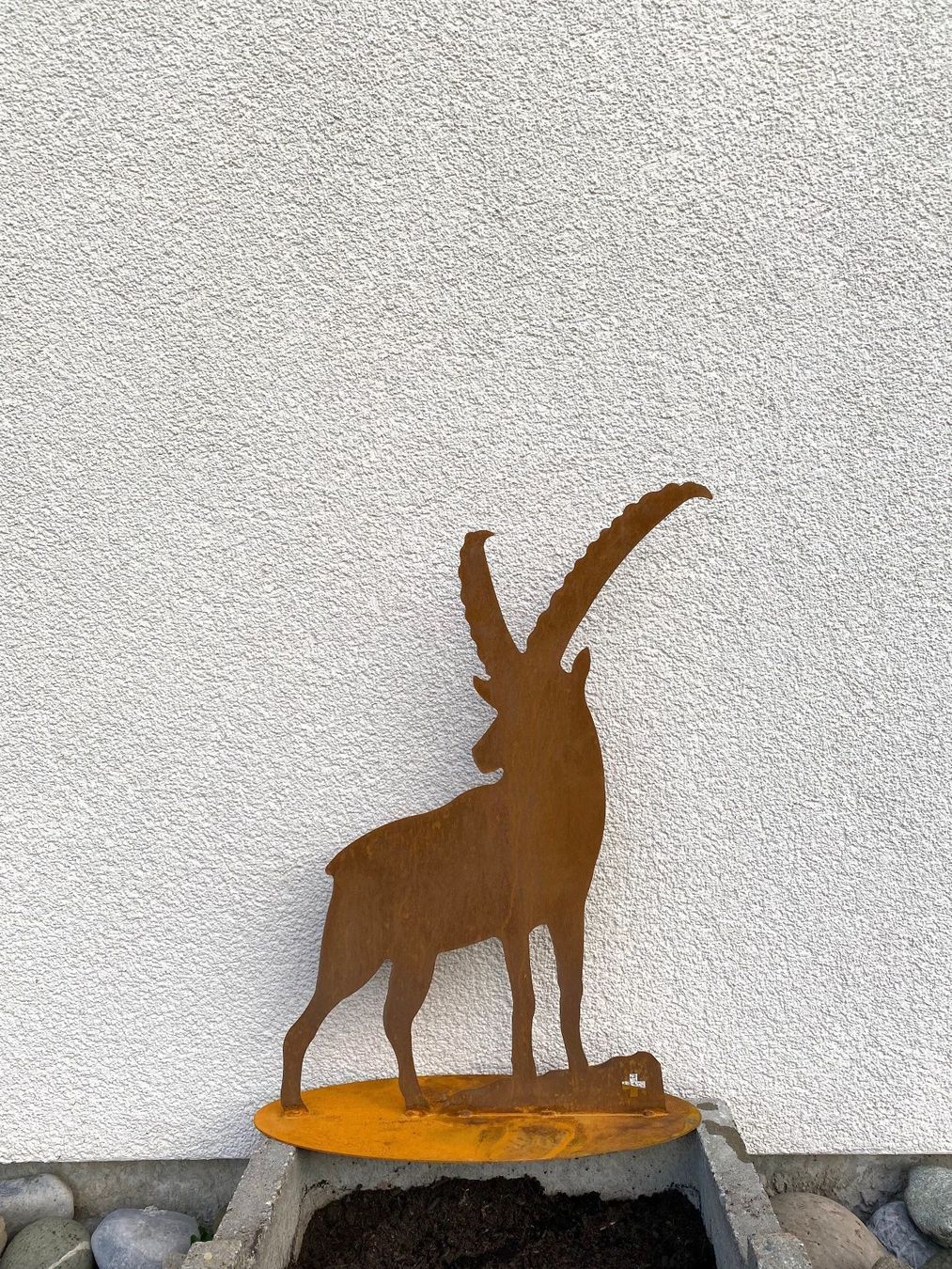 Statuette: Edelrost Steinbock, Steinbock aus Metall, Rostdeko, Deko – Nuovo (secondo la descrizione) da Honau venduto da Freude1234 2