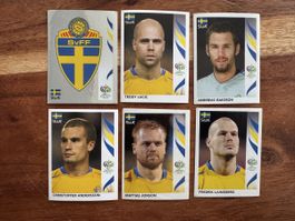 Panini WM 2006 Schweden Ljungberg Isaksson Wappen