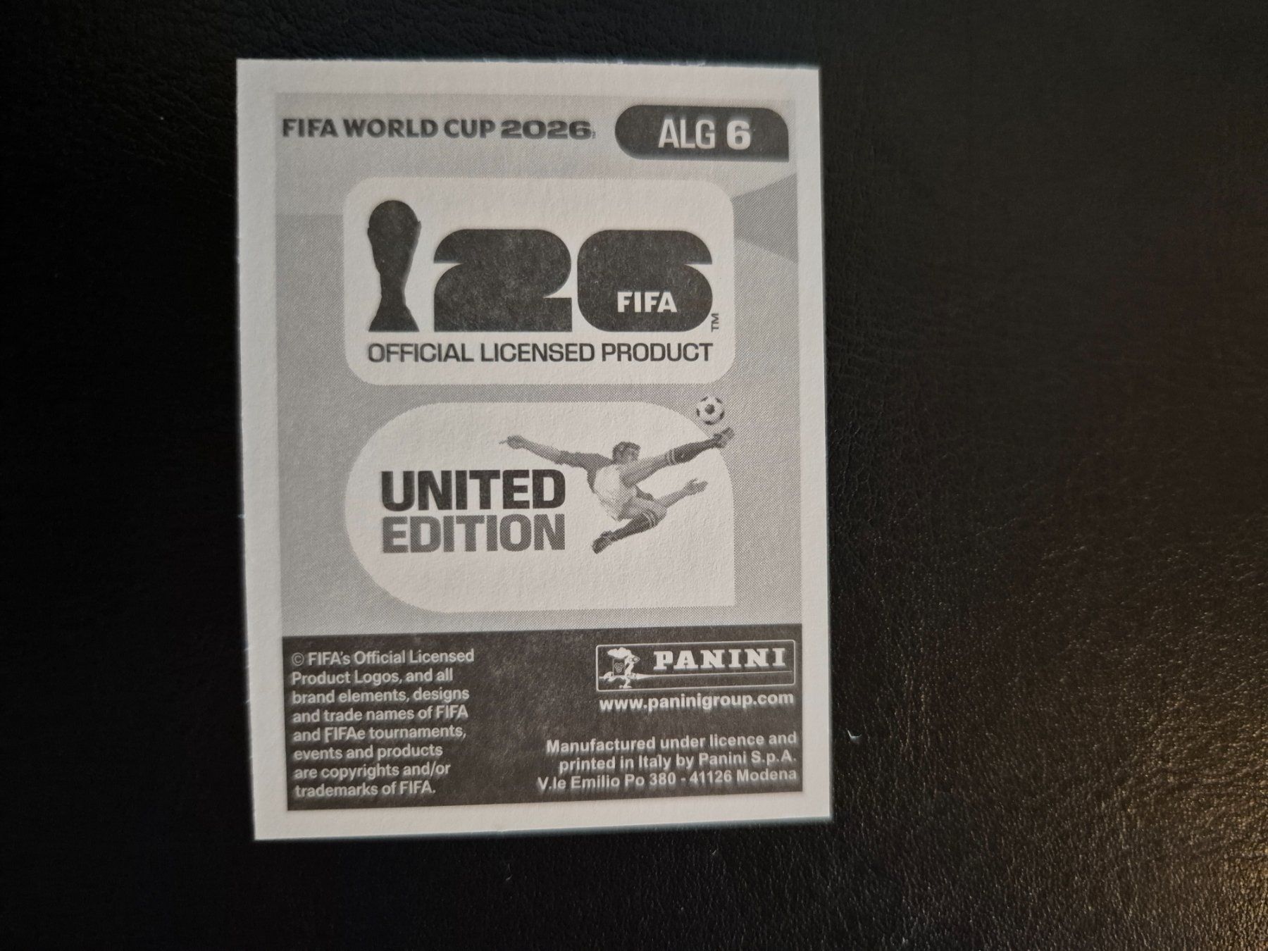 Panini Carte collezionabili: Panini WM 26 ALG 6 – Nuovo (secondo la descrizione) da Rorschacherberg venduto da AJ3108 1