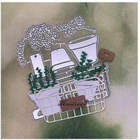 Neues  Stanzschablonen-Set Kräutergarten