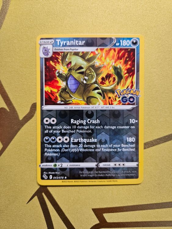 tyranitar pokemon go card Shop Rare & Individual Pokémon Cards | Your Ultimate Pokémon TCG Store main image 1