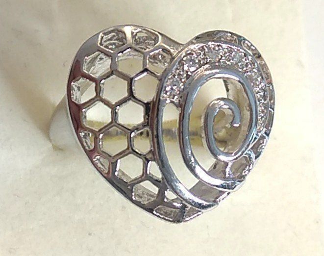 Anelli: Ring mit grossem Herz 20mm/61 – Nuovo e nell'imballaggio originale da Münchenbuchsee venduto da Daniel0133