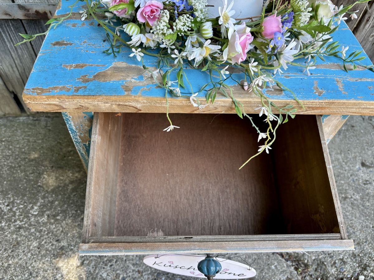Comodini: Nachttisch Kommode Shabby chic Vintage – Nuovo (secondo la descrizione) da Gündisau venduto da yuma06 4