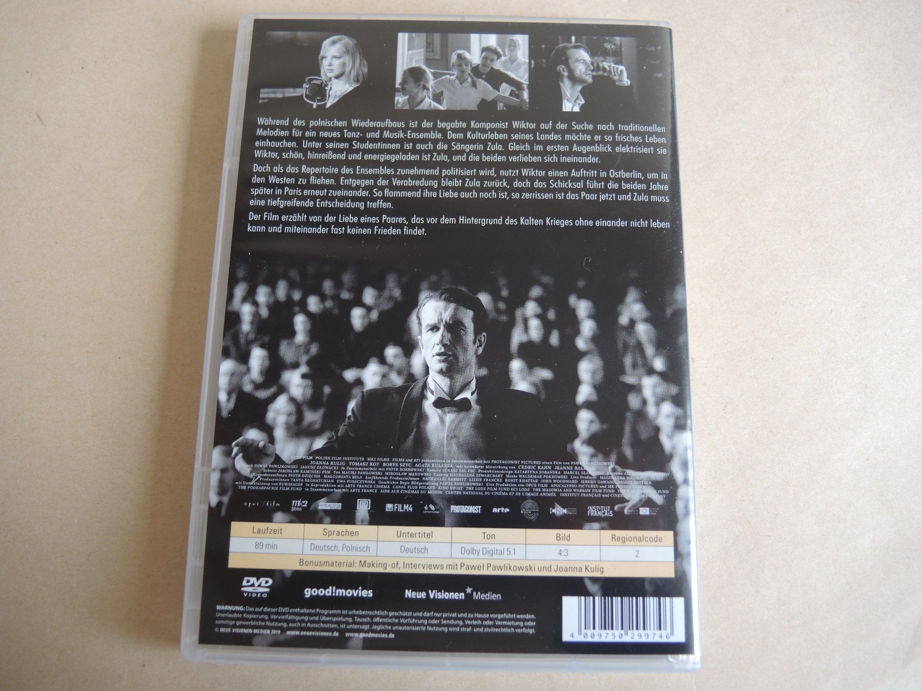 Alle DVDs: DVD Cold War - Der Breitengrad der Liebe P. Pawlikowski – Gebraucht aus Rorschach von maeck8 2