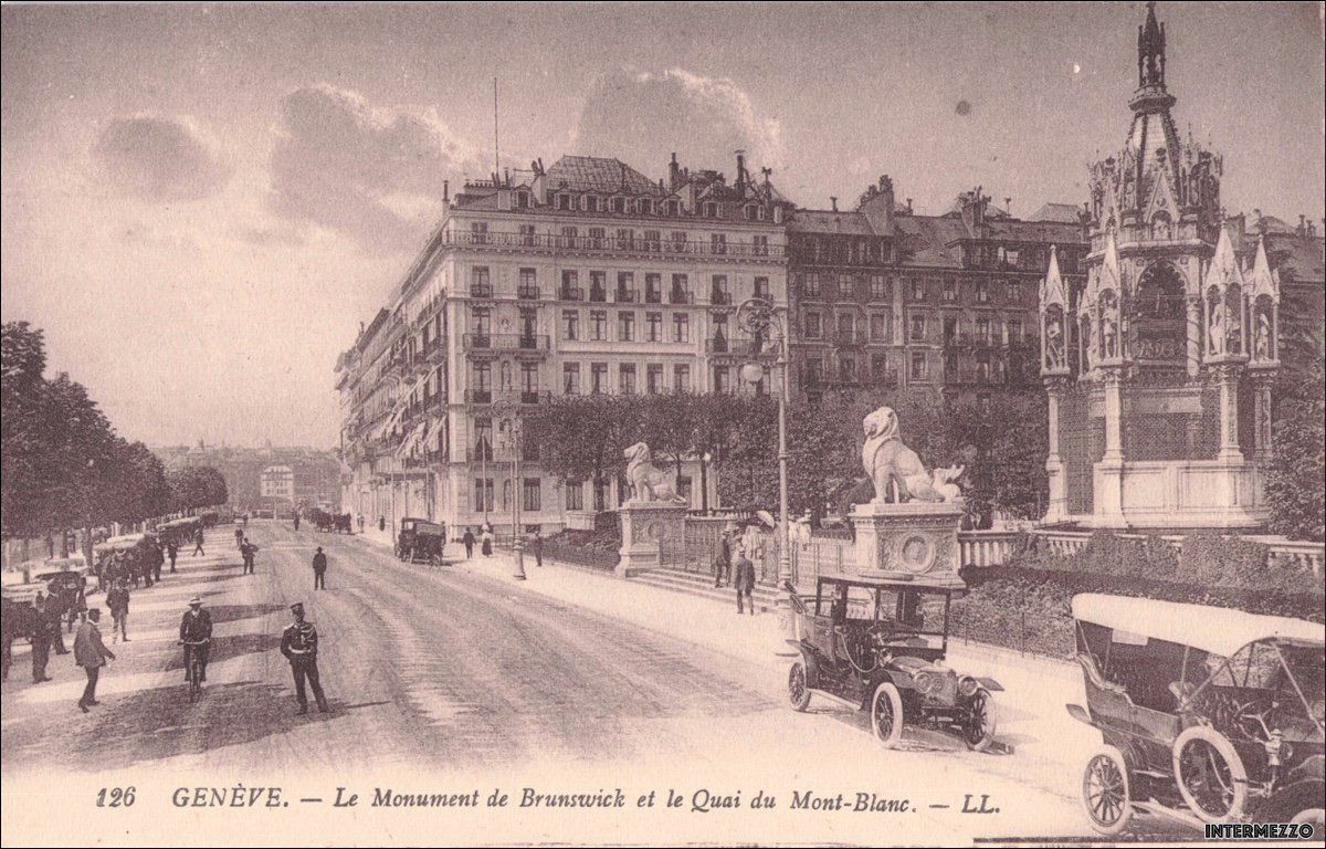 Cartes postales: Genf // Brunswick Mt. Blanc // Oldtimer – D'occasion à Basel par intermezzo12