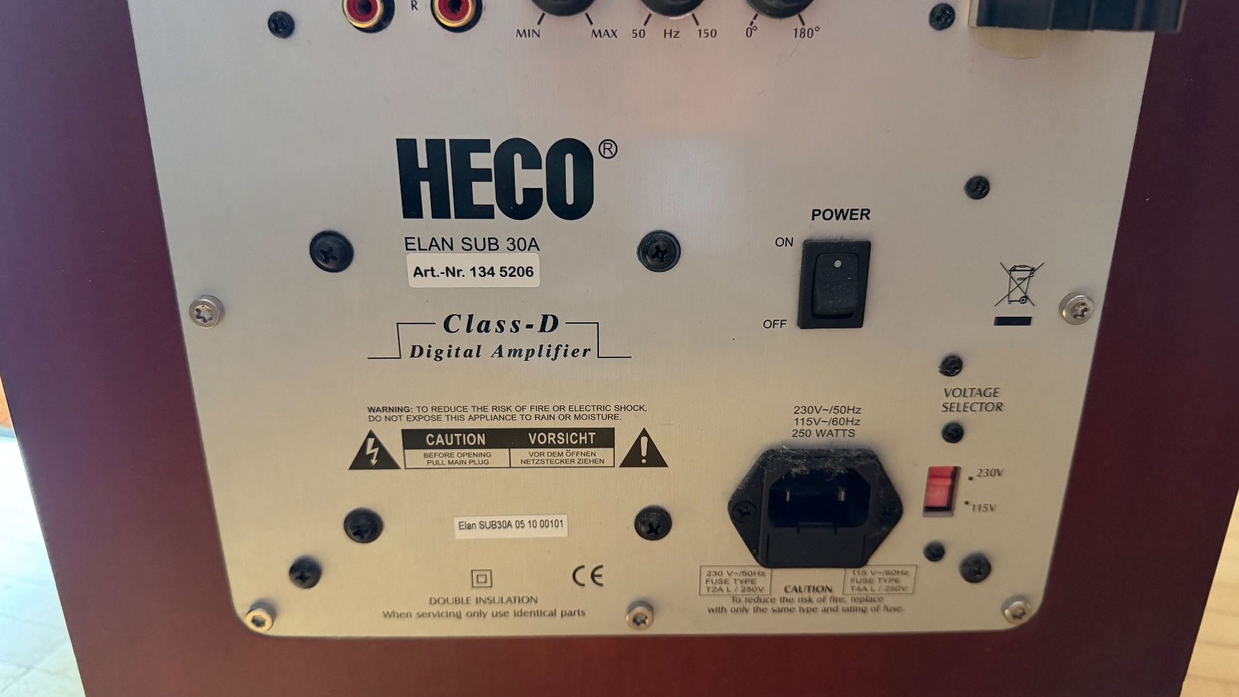 Heco Casse acustiche: HECO Celan Sub 30A Aktiver Subwoofer – Usato da Zürich venduto da Soennele 5