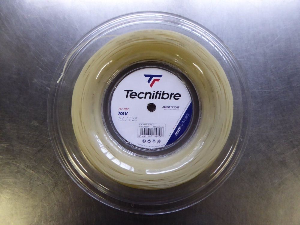 Tecnifibre TGV Tennissaite - 12m Multifilament Saitenset In Ecru