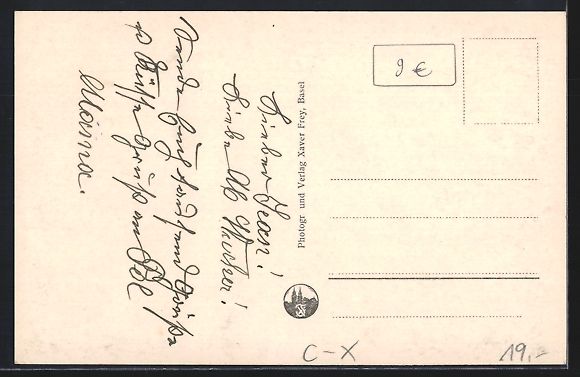 Cartoline postali: Basel, Gasthaus zum schiefen Eck in der  – Usato da Berlin venduto da bartko-reher 1
