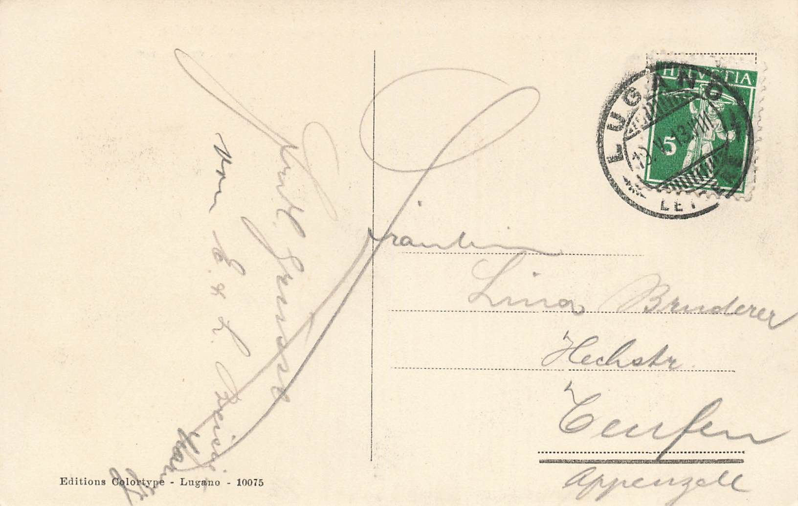 Cartoline postali: Lago Lugano Melide – Usato da Biasca venduto da Blenio71 1