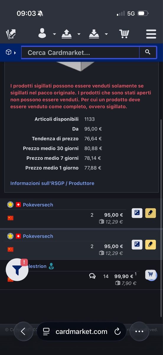 Pokémon Carte collezionabili: 2x Box CSV9.5C Terastal Gathering CHN Pokémon – Nuovo e nell'imballaggio originale da Gordola venduto da Pokeverse 1