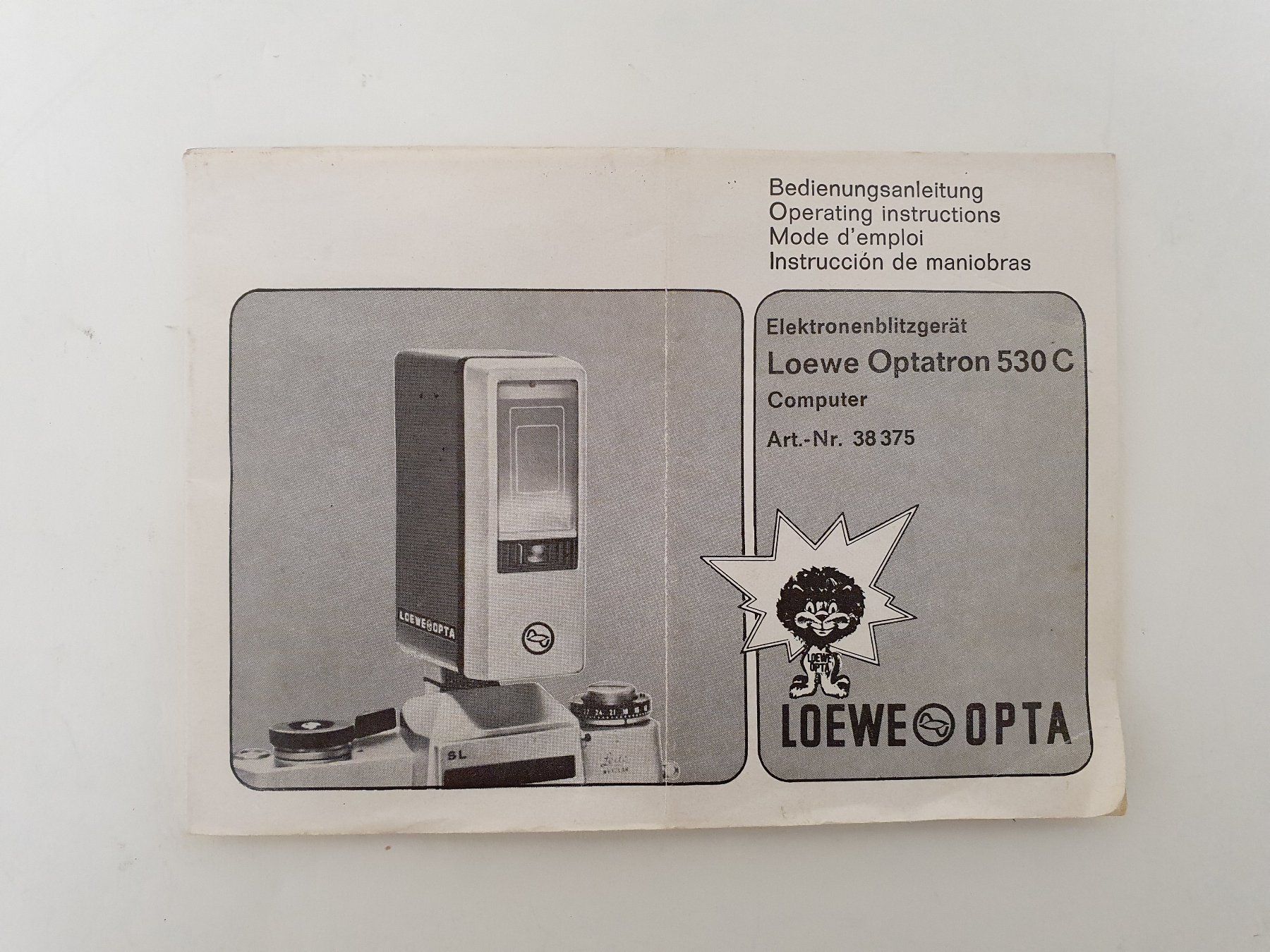 Flash: Vintage Blitzgerät LOEWE OPTATRON 530C - Schnäppchen! – Usato da Aegerten venduto da taxidermo 8