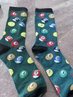 Coole Socken mit Billardkugel-Motiv, Neu und ungetragen
