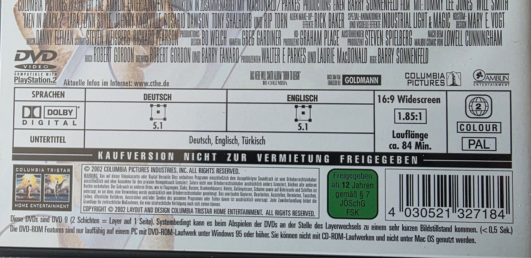 Tous les DVDs: DVD Men in Black - 2 DVD – D'occasion à Oetwil am See par fineli2 1
