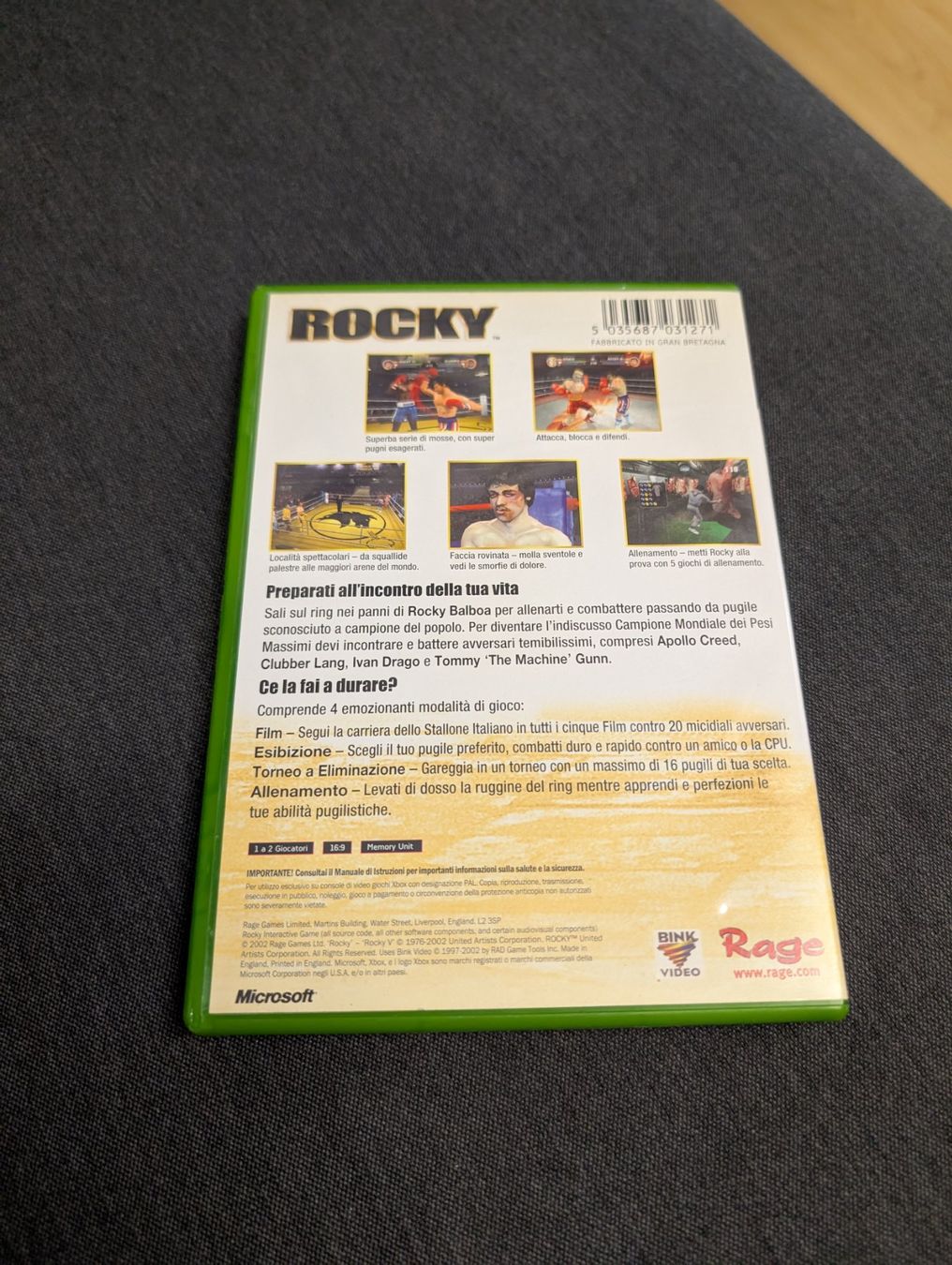 Spiele: Rocky Microsoft xbox – Gebraucht aus Giubiasco von Ticinerd 1