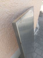 Edelstahl Platte,, Top Zustand; 74,5x124,5 Rand 2,2cm