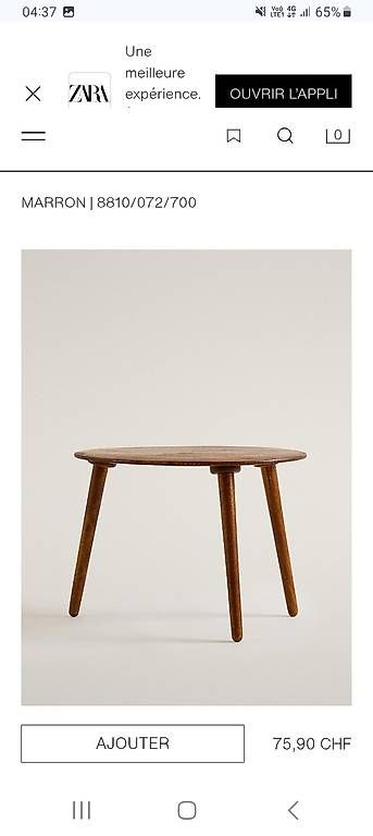 Tische: Table basse marron - Zarahome – Neu und originalverpackt aus Carouge GE von cor_6dh7 2