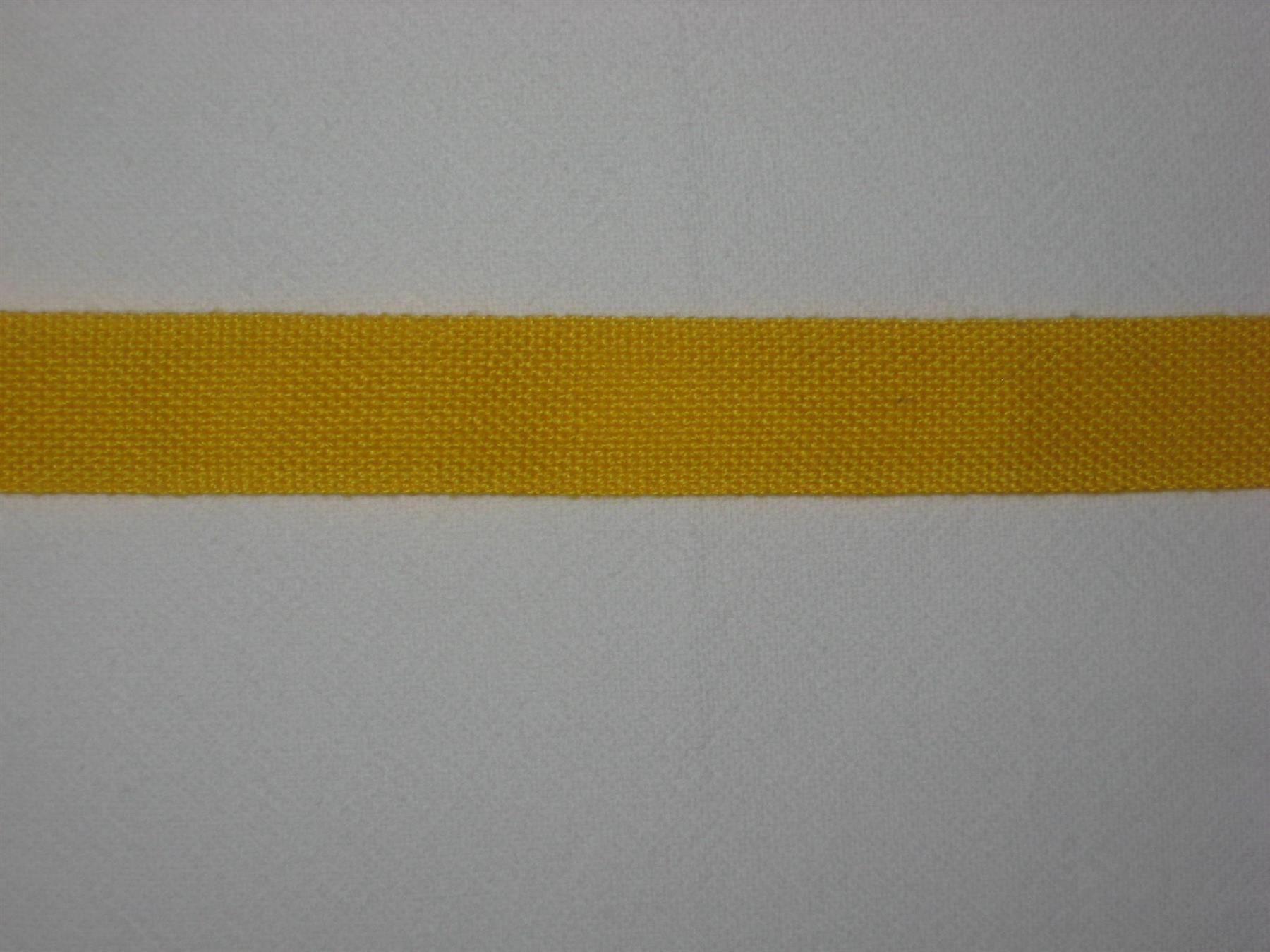 Nastri decorativi: Baumwoll/Stickband Sonnengelb 18mm breit – Nuovo e nell'imballaggio originale da Füllinsdorf venduto da Schlupp 1