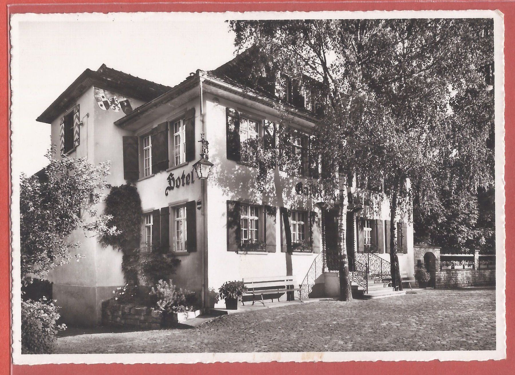Cartoline postali: Balgach - Hotel Bad Balgach - ca. 1940 – Usato da Fislisbach venduto da Porano
