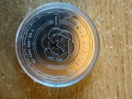 1 Oz Feinsilber, Sondermünze SwissBorg