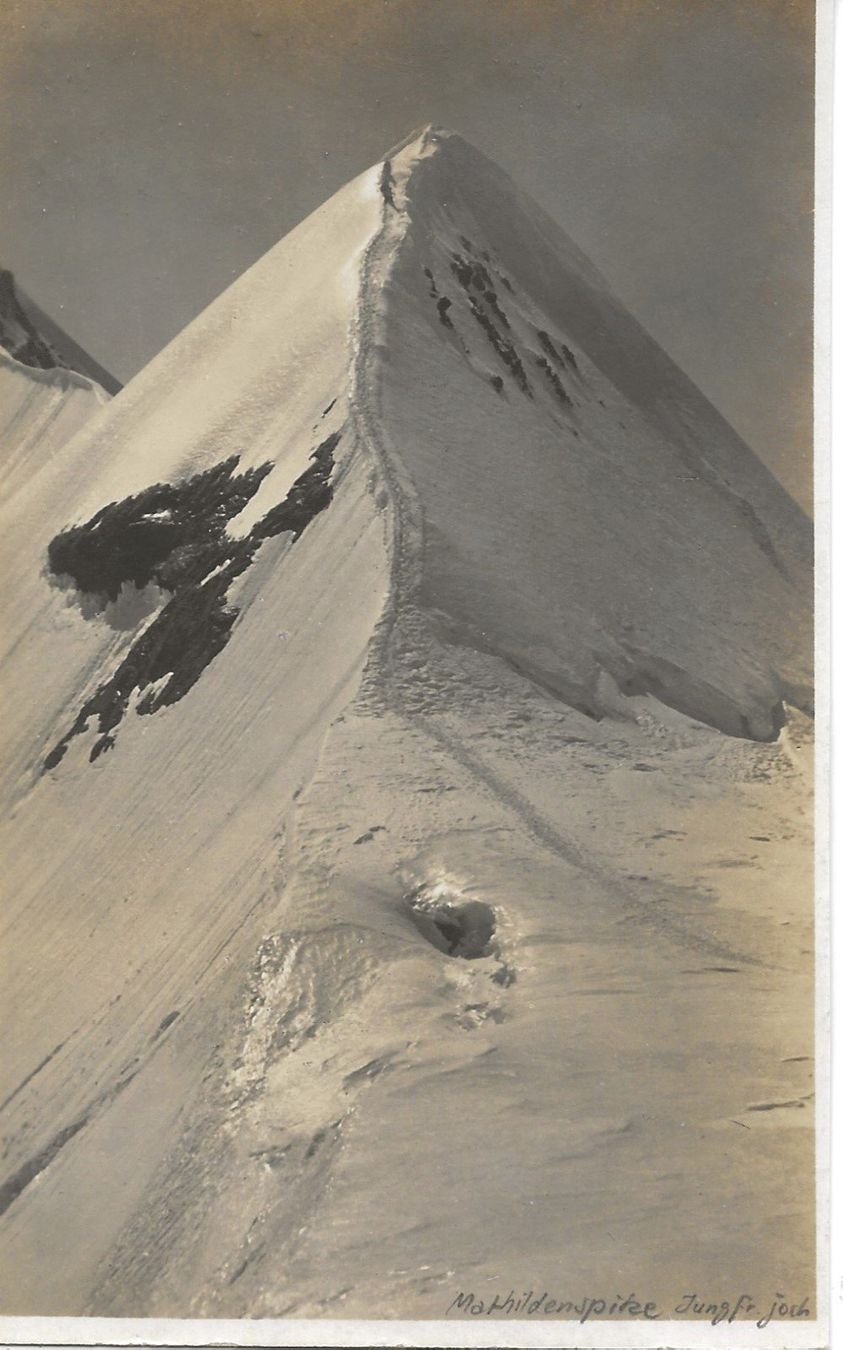 Cartoline postali: Vintage Gaberell, Jungfraujoch, Mathildenspitze – Usato da Frauenfeld venduto da Merk52