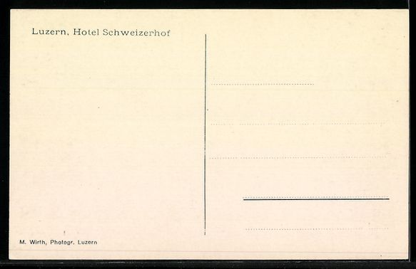 Cartes postales: Luzern, Hotel Schweizerhof mit Uferprome – D'occasion à Berlin par bartko-reher 1