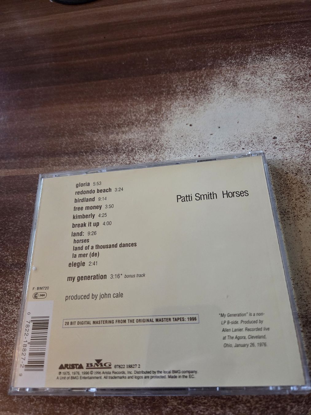 CD: Patti Smith - Horses – Usato da Wattenwil venduto da Mage66 1