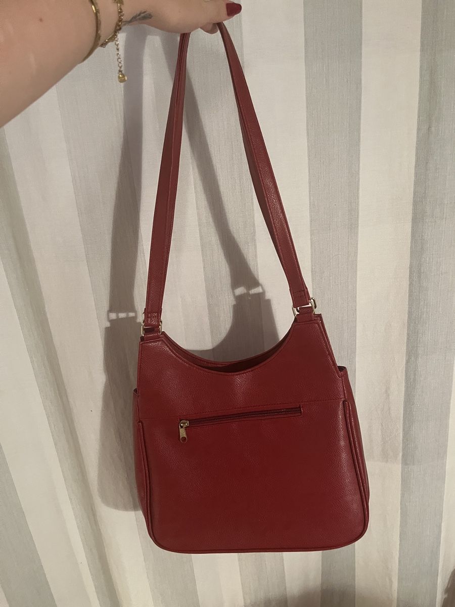 Taschen für Damen: Handtasche rot Kunstleder  – Gebraucht aus Bern von sosophie 1