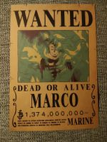 Affiche One Piece Wanted Marco Phoenix 