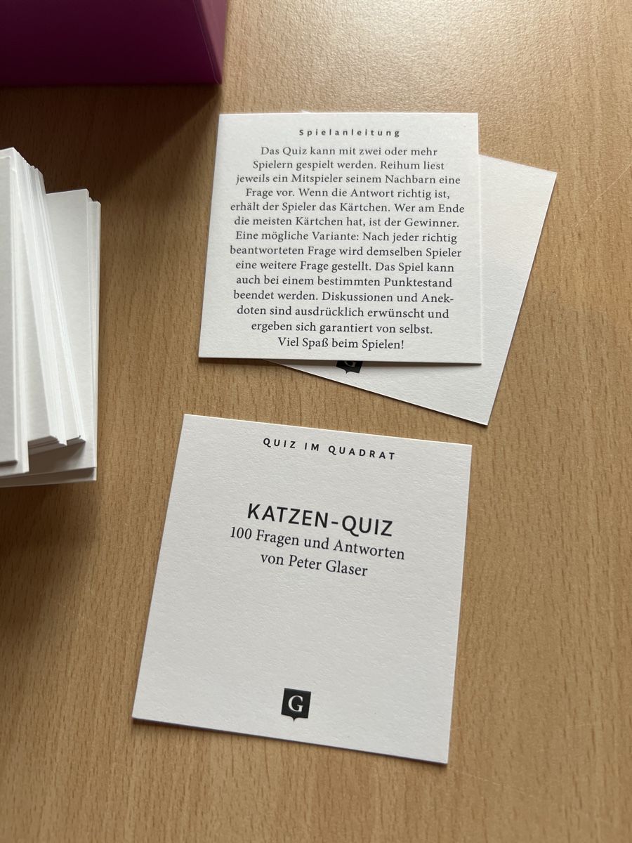 Giochi: Katzen Quiz – Nuovo (secondo la descrizione) da Thürnen venduto da Lilie37 3