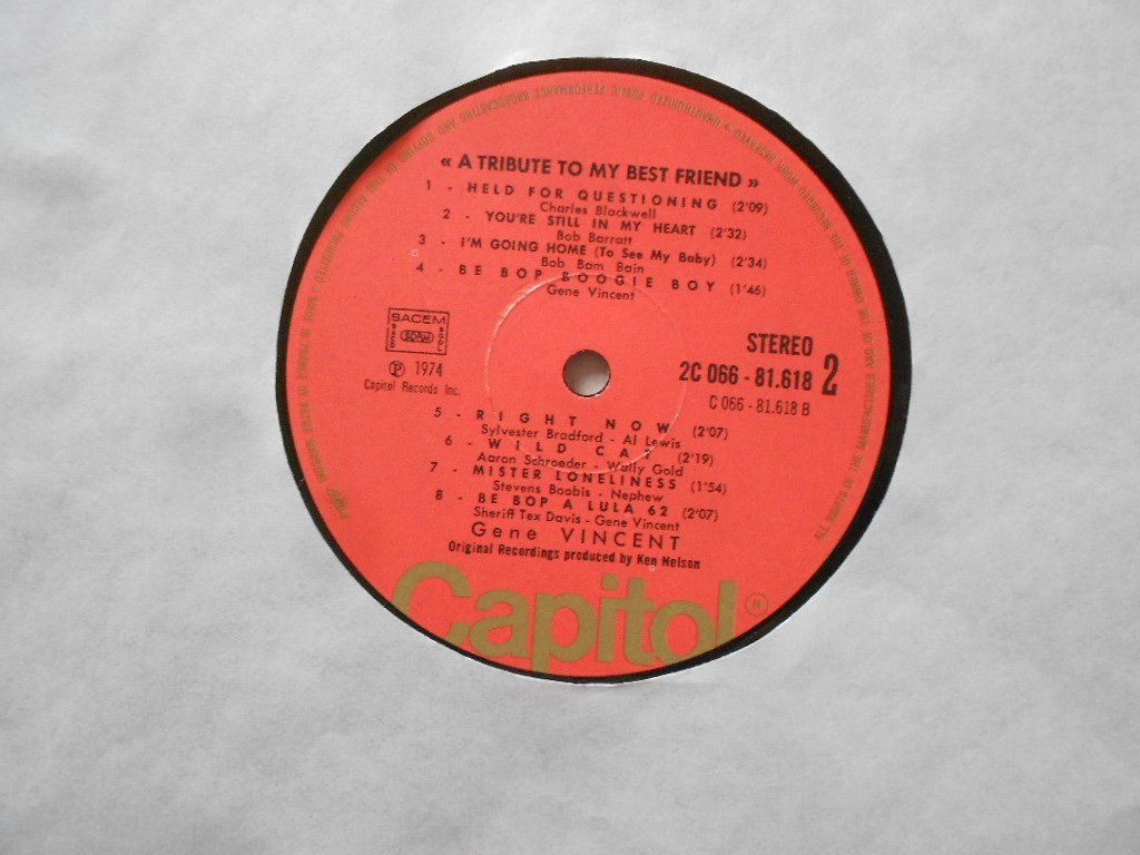 Dischi in vinile: GENE VINCENT  STOY VOL.6 – Usato da Bex venduto da Giorgiob 4