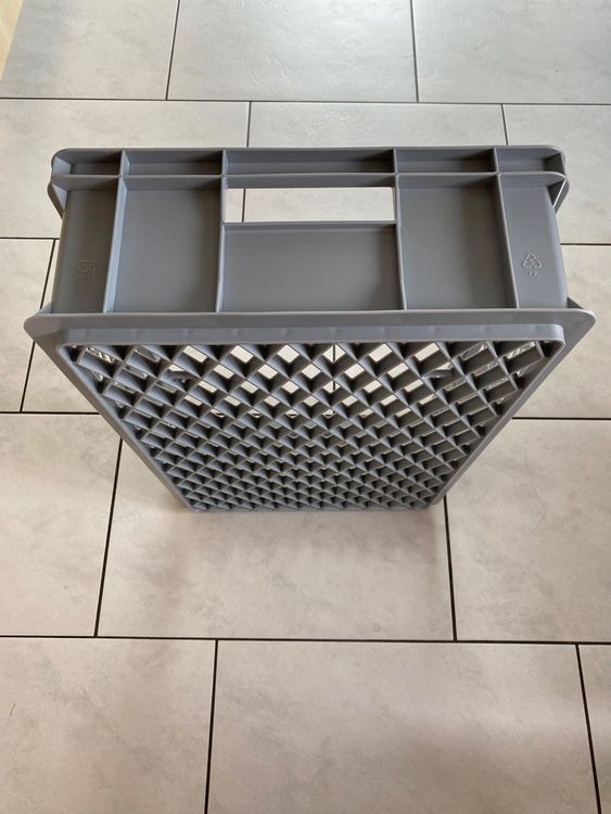 Bac Euro Auer Packaging 60x40x42 Cm 86L Avec Poignées - Empilable Gris