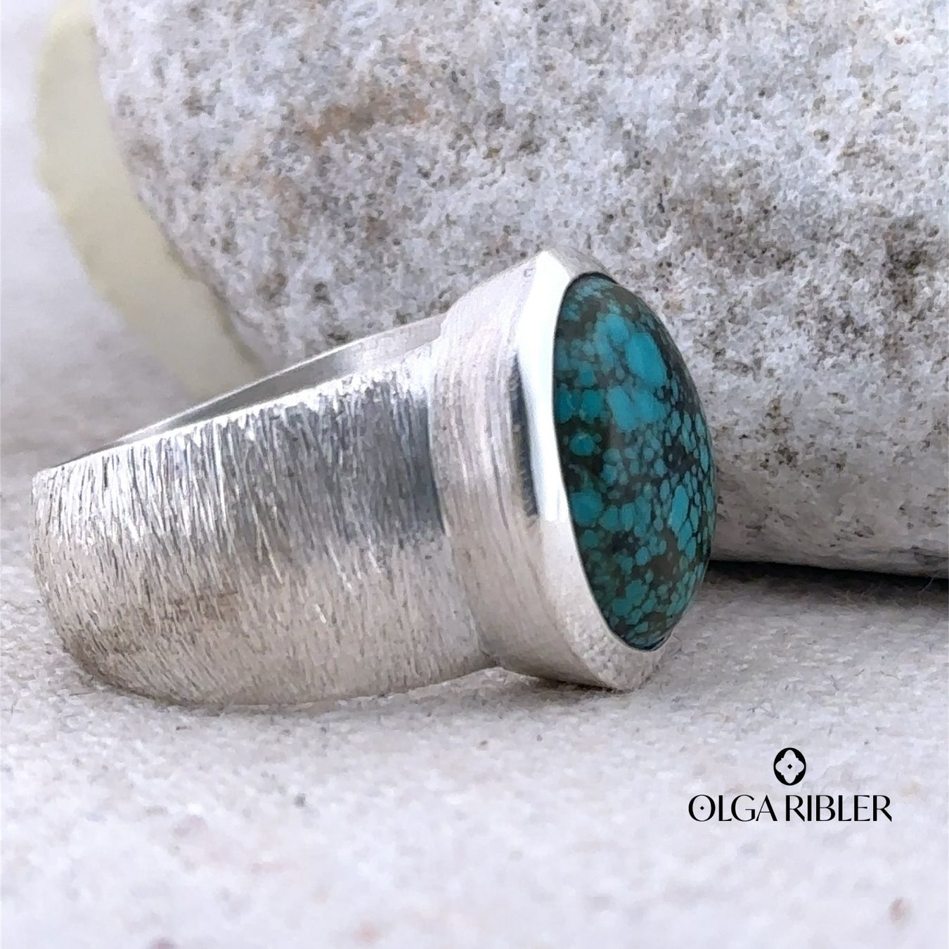Olga Ribler Anelli: Statement Silber Ring 925 mit Türkise Grösse 52 – Nuovo (secondo la descrizione) da Luzern venduto da Schmuckoutlet 7