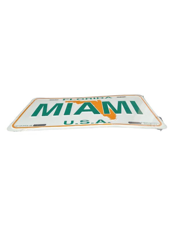 Insegne: MIAMI SOUVENIRS Blechschild Miami – Usato da Wangen b. Olten venduto da Restwert_Wangen 1