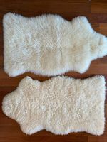 Ikea Rens white sheepskin x2