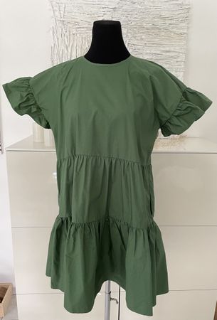 Sommerkleid grün 2NDDAY Gr. 36 Rüschen Baumwolle neuwertig